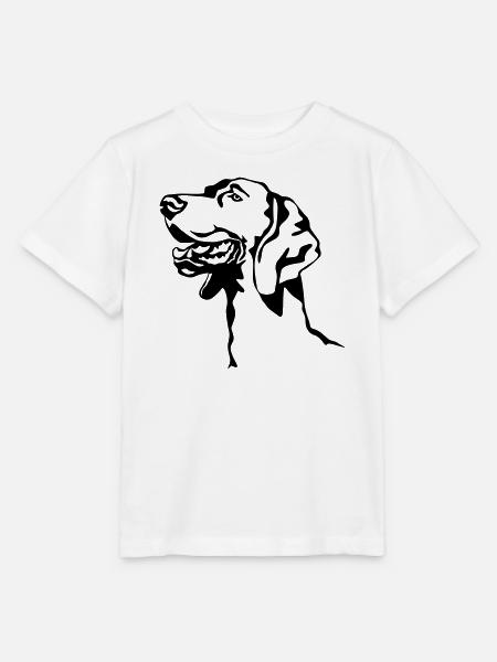 Weimaraner Kopf - Stanley/Stella Kinder T-Shirt MINI CREATOR - Weiß