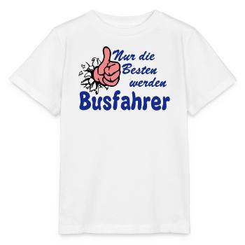 Busfahrer Bus Omnibus nur die besten (25) - Stanley/Stella Kinder T-Shirt MINI CREATOR  - Weiß - Vorne - Maike (125cm)