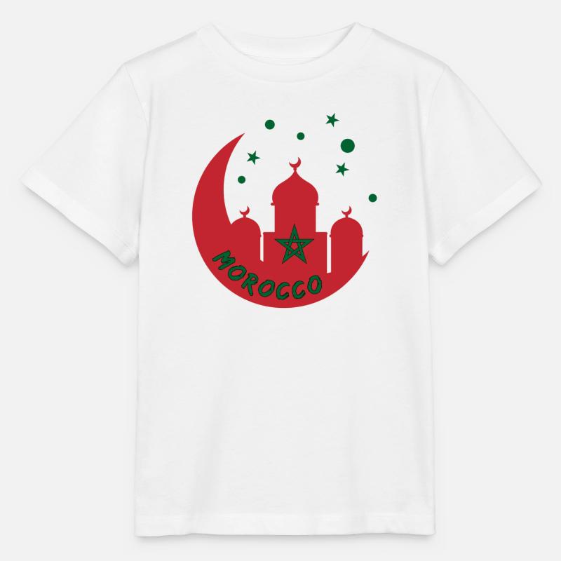 Morocco mosque design - Stanley/Stella MINI CREATOR Kids’ T-Shirt - white