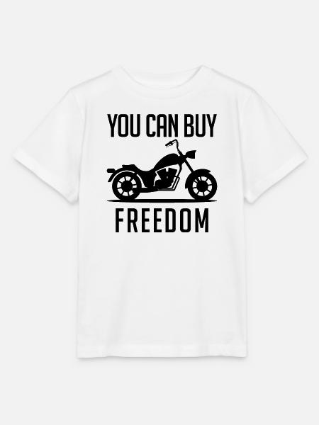 Freiheit Motorrad Biker Motorräder Unabhängigkeit - Stanley/Stella Kinder T-Shirt MINI CREATOR - Weiß