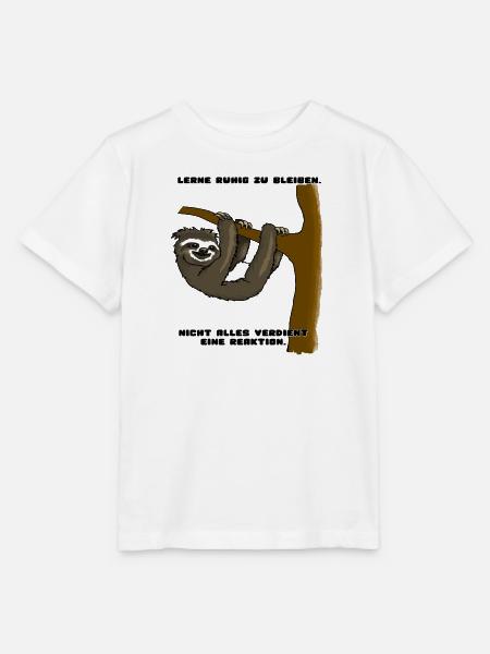 Faultier - Stanley/Stella Kinder T-Shirt MINI CREATOR  - Weiß