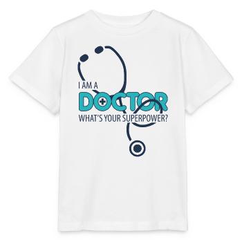 Ich bin ein Arzt - Stanley/Stella Kinder T-Shirt MINI CREATOR  - Weiß - Vorne - Maike (125cm)