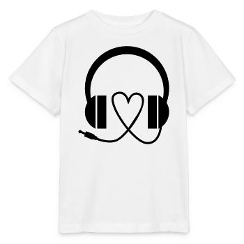 Kopfhörer Romantische Musik - Stanley/Stella Kinder T-Shirt MINI CREATOR  - Weiß - Vorne - Maike (125cm)