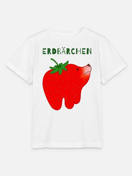 Erdbärchen Cartoon-Motiv - Stanley/Stella Kinder T-Shirt MINI CREATOR  - Weiß
