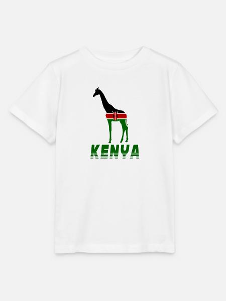 Kenia Giraffe - Stanley/Stella Kinder T-Shirt MINI CREATOR - Weiß