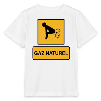 Gaz naturel - T-shirt bio MINI CREATOR Stanley/Stella Enfant - blanc - Devant - Maike (125cm)
