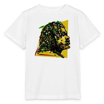 Jamaïque Reggae Rasta Rastafarian Music Reggaeton Jah - T-shirt bio MINI CREATOR Stanley/Stella Enfant - blanc - Devant - Maike (125cm)