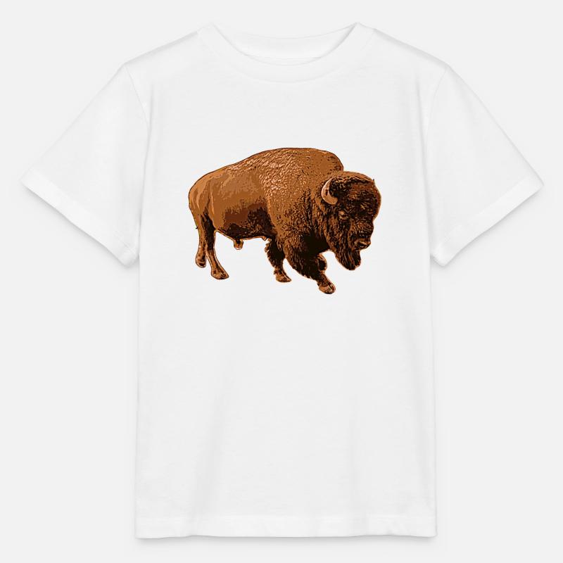 Bison - Stanley/Stella Kinder T-Shirt MINI CREATOR  - Weiß