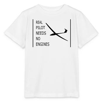 Segelflugzeug - Stanley/Stella Kinder T-Shirt MINI CREATOR  - Weiß - Vorne - Maike (125cm)