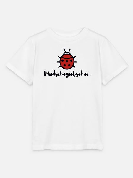 Modschegiebchen Marienkäfer Sächsisch Dialekt - Stanley/Stella Kinder T-Shirt MINI CREATOR - Weiß