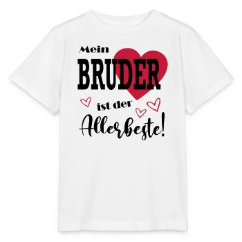 Baby child birthday gift very best brother - Stanley/Stella MINI CREATOR Kids’ T-Shirt - white - Front - Maike (125cm)