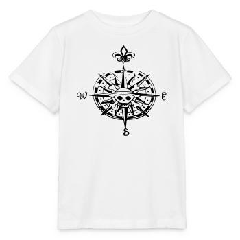 boussole op compas - T-shirt bio MINI CREATOR Stanley/Stella Enfant - blanc - Devant - Maike (125cm)