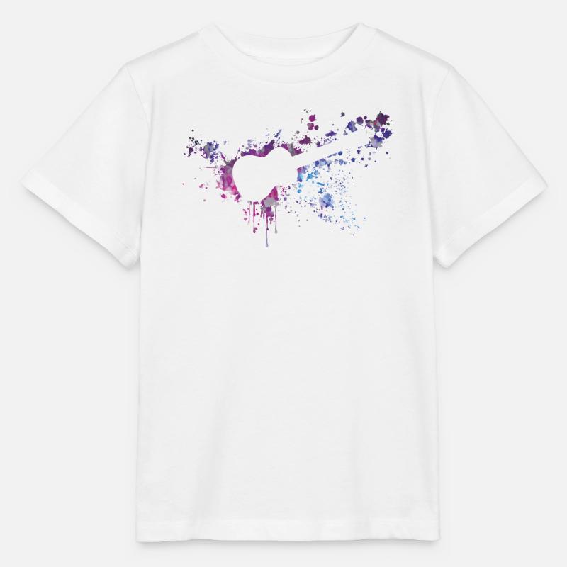 ukulélé splash - T-shirt bio MINI CREATOR Stanley/Stella Enfant - blanc