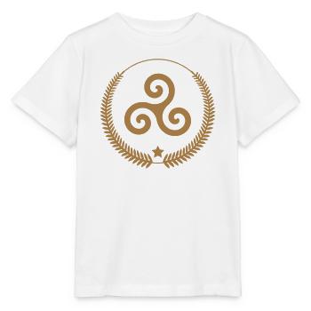 Bretagne - Breizh - BZH - Stanley/Stella Kinder T-Shirt MINI CREATOR  - Weiß - Vorne - Maike (125cm)