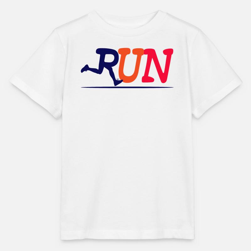 Course de course sport jogging course à pied sport marathon - T-shirt bio MINI CREATOR Stanley/Stella Enfant - blanc