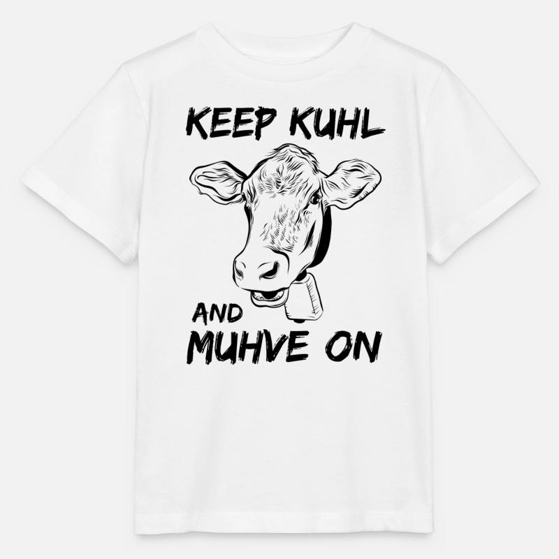 Kuh Kühe - Stanley/Stella Kinder T-Shirt MINI CREATOR  - Weiß