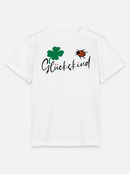 Glückskind Kleeblatt Glück - Stanley/Stella Kinder T-Shirt MINI CREATOR - Weiß