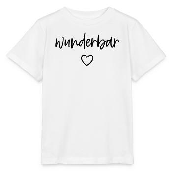 wunderbar Herz - Stanley/Stella Kinder T-Shirt MINI CREATOR  - Weiß - Vorne - Maike (125cm)