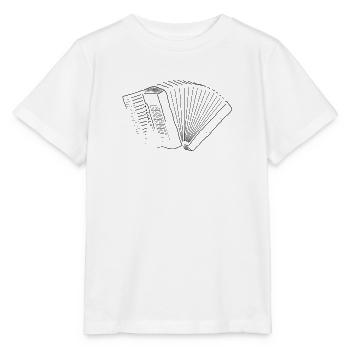 Accordéon pur - T-shirt bio MINI CREATOR Stanley/Stella Enfant - blanc - Devant - Maike (125cm)
