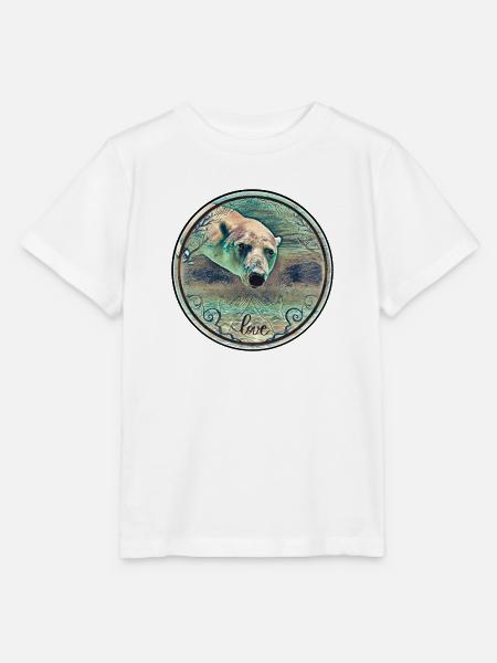 Eisbär unter Wasser - Stanley/Stella Kinder T-Shirt MINI CREATOR  - Weiß
