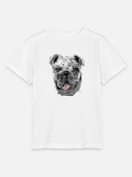 Bulldogge - Stanley/Stella Kinder T-Shirt MINI CREATOR  - Weiß