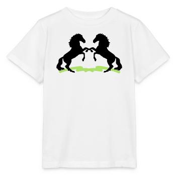 Horses - Stanley/Stella MINI CREATOR Kids’ T-Shirt - white - Front - Maike (125cm)