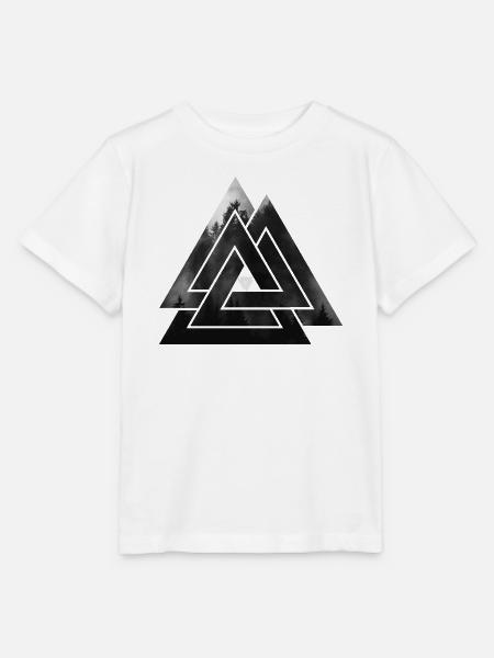 Valknut Wikinger Symbol - Stanley/Stella Kinder T-Shirt MINI CREATOR - Weiß