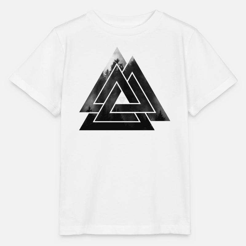 Valknut Wikinger Symbol - Stanley/Stella Kinder T-Shirt MINI CREATOR  - Weiß