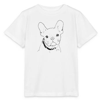French Bulldog - Stanley/Stella MINI CREATOR Kids’ T-Shirt - white - Front - Maike (125cm)