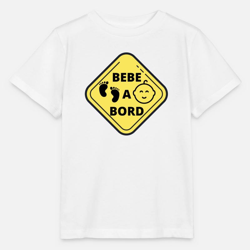 Bébé à bord - T-shirt bio MINI CREATOR Stanley/Stella Enfant - blanc