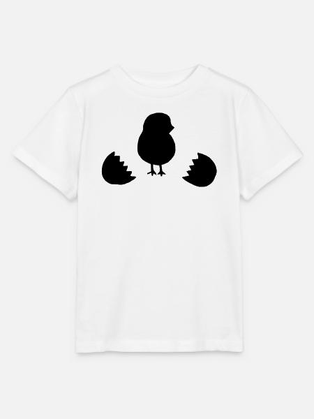 Baby-Küken-Ei - Stanley/Stella Kinder T-Shirt MINI CREATOR - Weiß