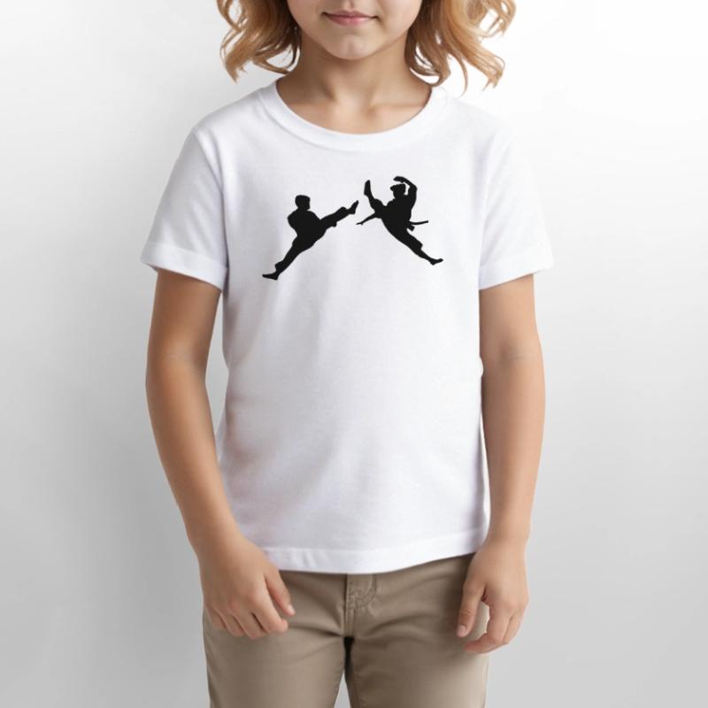 Zwei fliegende Karate-Kick oder Teakwondo-Kick Stanley/Stella Kinder T-Shirt MINI CREATOR 