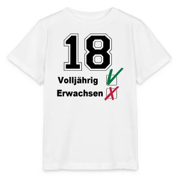 18. Geburtstag ,Volljährig , erwachsen(25) - Stanley/Stella Kinder T-Shirt MINI CREATOR  - Weiß - Vorne - Maike (125cm)