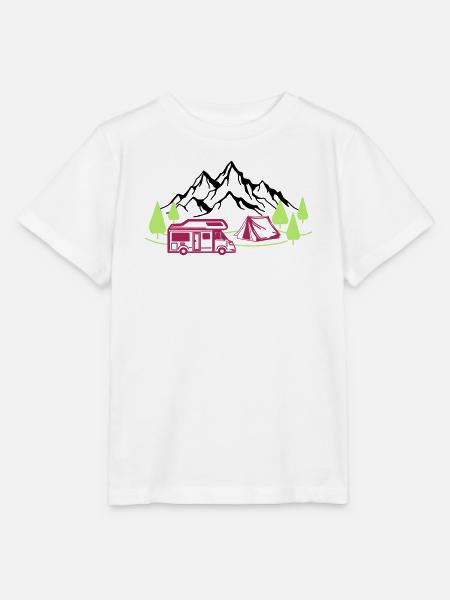 Vacances à la montagne - T-shirt bio MINI CREATOR Stanley/Stella Enfant - blanc
