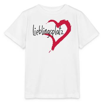Lieblingsplatz Kissen mit Herz - Stanley/Stella Kinder T-Shirt MINI CREATOR  - Weiß - Vorne - Maike (125cm)