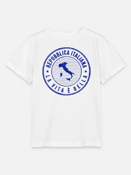 Italienische Lebenskunst Stempel - Stanley/Stella Kinder T-Shirt MINI CREATOR - Weiß