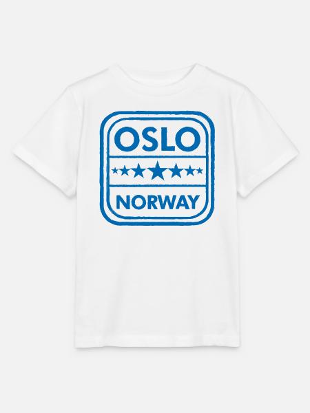 Oslo Norwegen Abzeichen - Stanley/Stella Kinder T-Shirt MINI CREATOR - Weiß