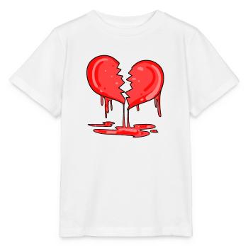 Cœur brisé - T-shirt bio MINI CREATOR Stanley/Stella Enfant - blanc - Devant - Maike (125cm)