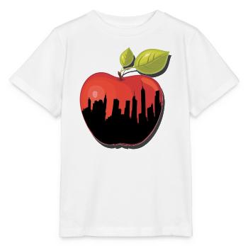 BIG APPLE NY New York Apfel Geschenk - Stanley/Stella Kinder T-Shirt MINI CREATOR  - Weiß - Vorne - Maike (125cm)