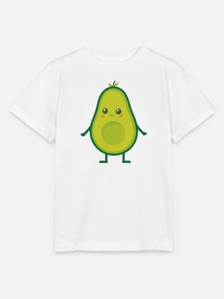 Avocado (Avocado Mann) - Stanley/Stella Kinder T-Shirt MINI CREATOR - Weiß