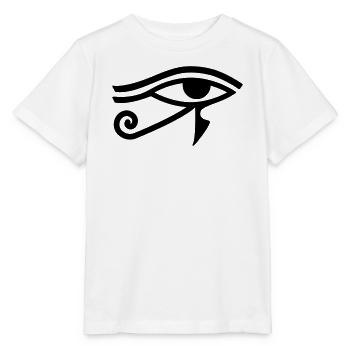 Œil de Horus Hiéroglyphe égyptien - T-shirt bio MINI CREATOR Stanley/Stella Enfant - blanc - Devant - Maike (125cm)