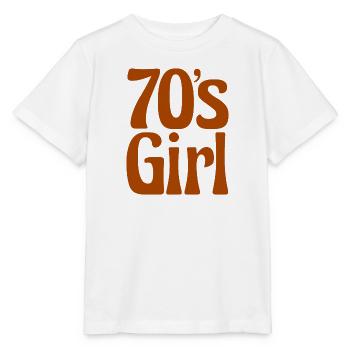 70s GIRL Seventies 70s 70s - Stanley/Stella MINI CREATOR Kids’ T-Shirt - white - Front - Maike (125cm)