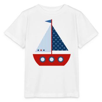 sailboat - Stanley/Stella MINI CREATOR Kids’ T-Shirt - white - Front - Maike (125cm)