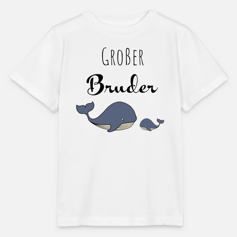 Großer Bruder Wal - Stanley/Stella Kinder T-Shirt MINI CREATOR  - Weiß
