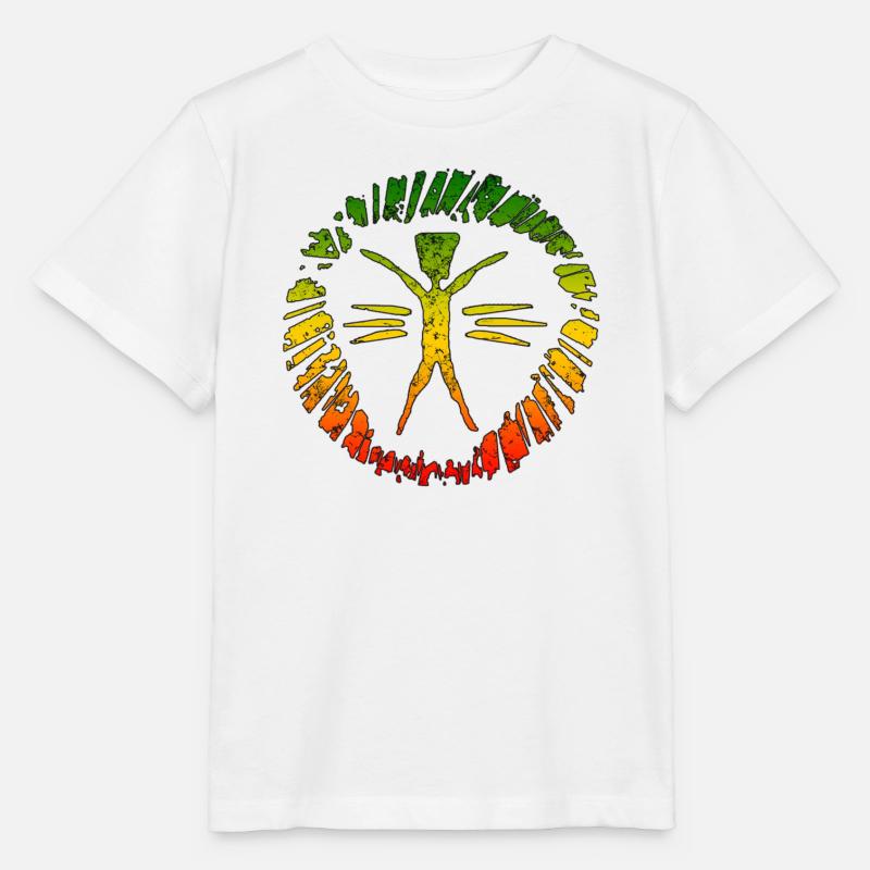 Signe Reggae Hippie avec Dégradé - T-shirt bio MINI CREATOR Stanley/Stella Enfant - blanc