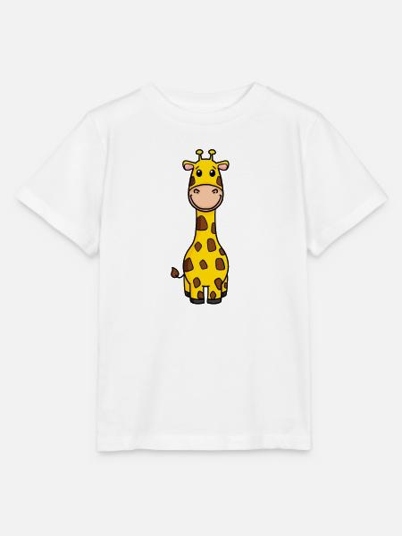 Giraffe - Stanley/Stella Kinder T-Shirt MINI CREATOR - Weiß