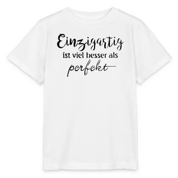 Einzigartig - Stanley/Stella Kinder T-Shirt MINI CREATOR  - Weiß - Vorne - Maike (125cm)