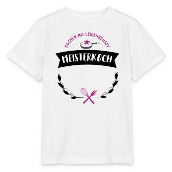 koch sternekoch individualisierbar geschenk bester - Stanley/Stella Kinder T-Shirt MINI CREATOR  - Weiß - Vorne - Maike (125cm)