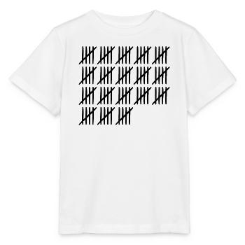 90 Geburtstag Strichliste - 90 Jahre alt - Stanley/Stella Kinder T-Shirt MINI CREATOR  - Weiß - Vorne - Maike (125cm)
