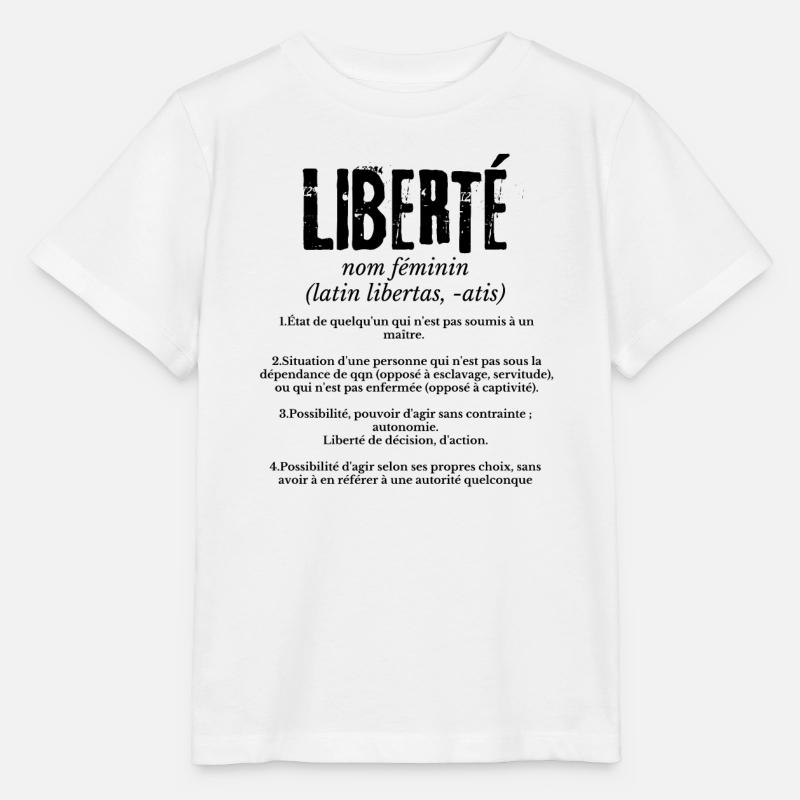 Liberté - T-shirt bio MINI CREATOR Stanley/Stella Enfant - blanc